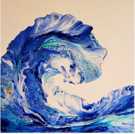 Fluid Art Dutch Pour Workshop - Wave or Flower #2