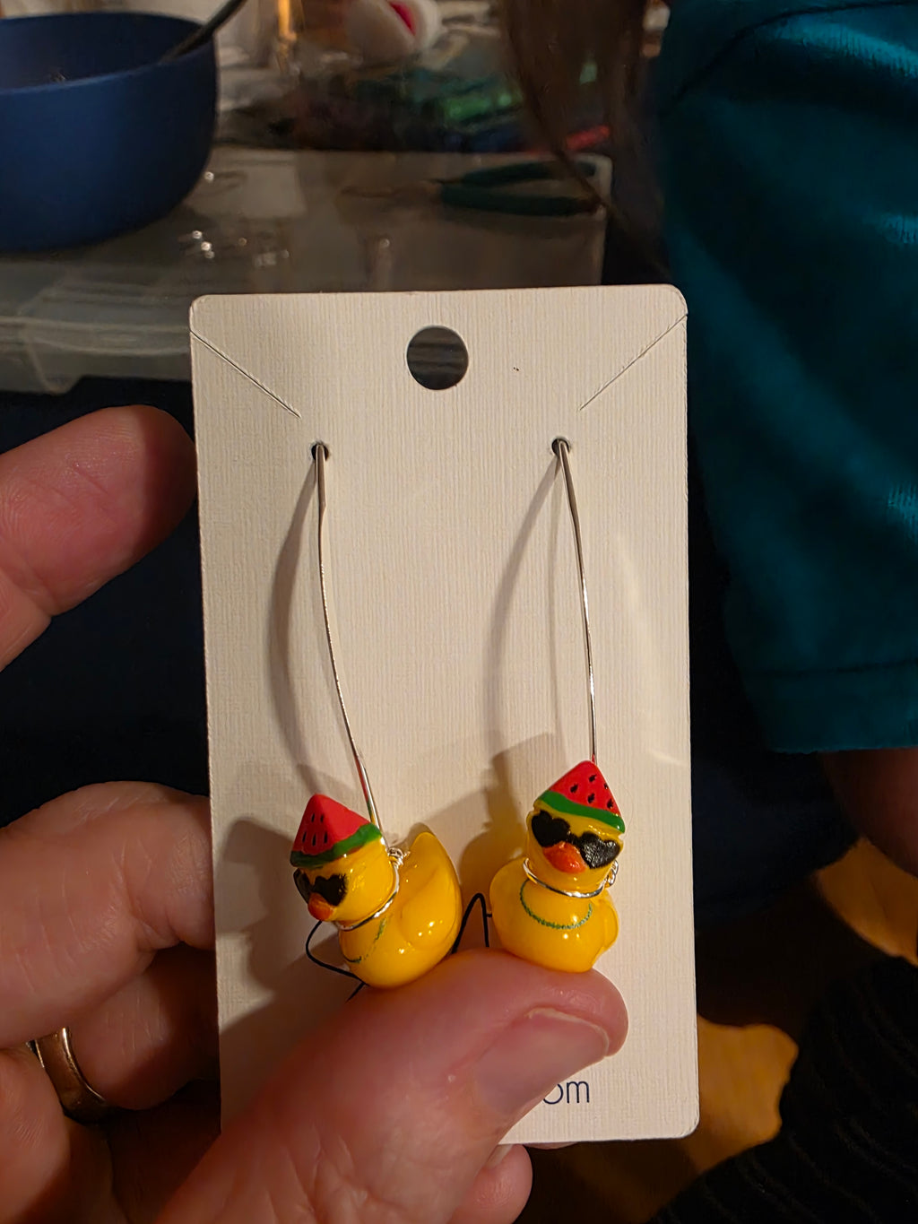 Watermelon Ducky Earrings