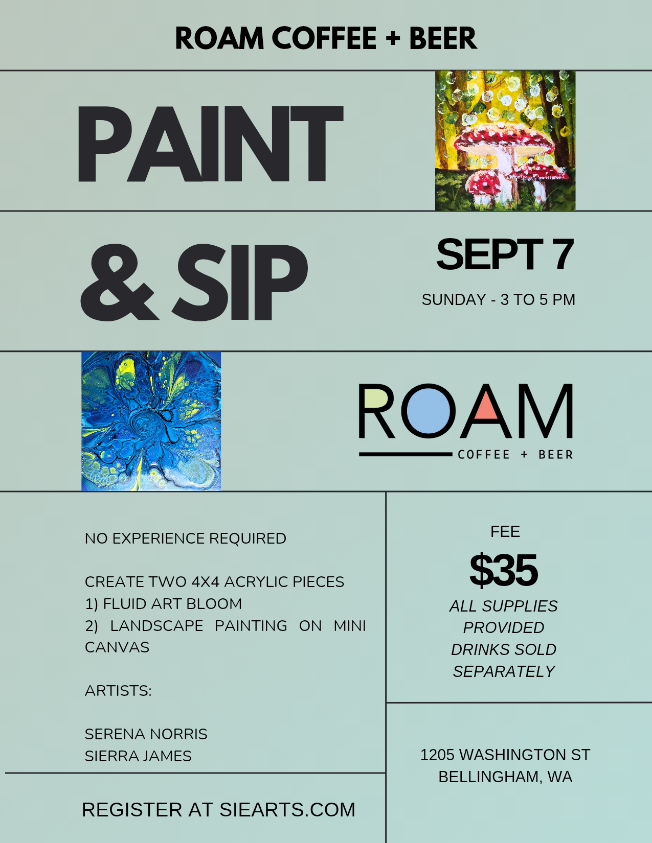 SieArts Paint and Sip @ Roam