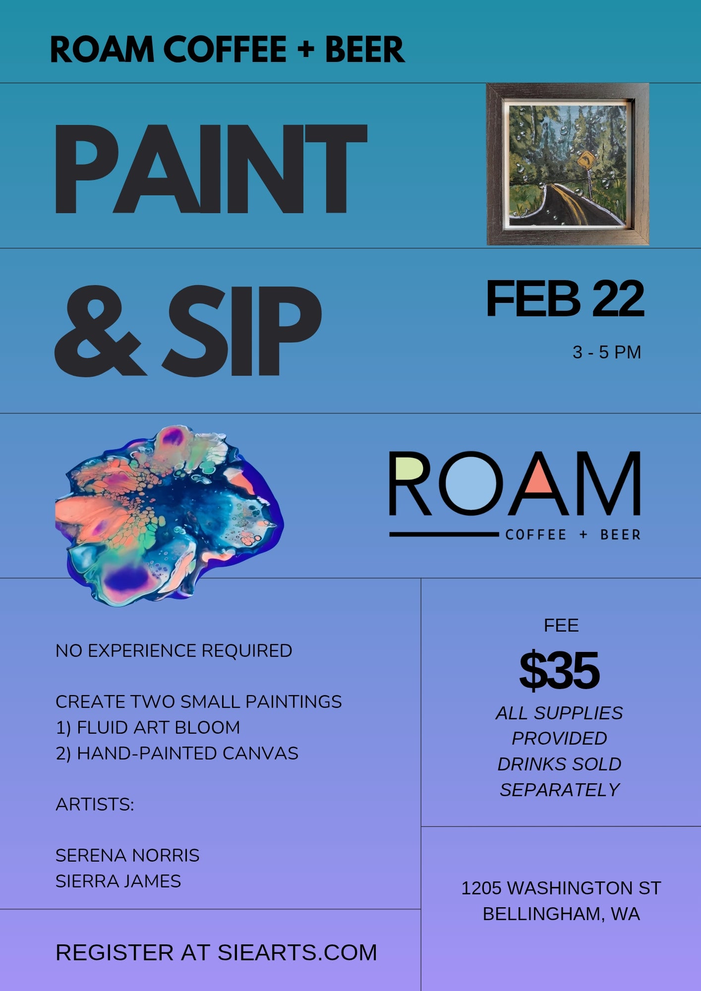 SieArts Paint and Sip @ Roam
